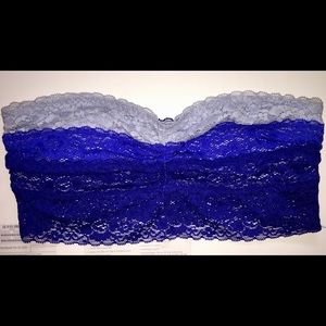 VS Pink layered lace bandeau